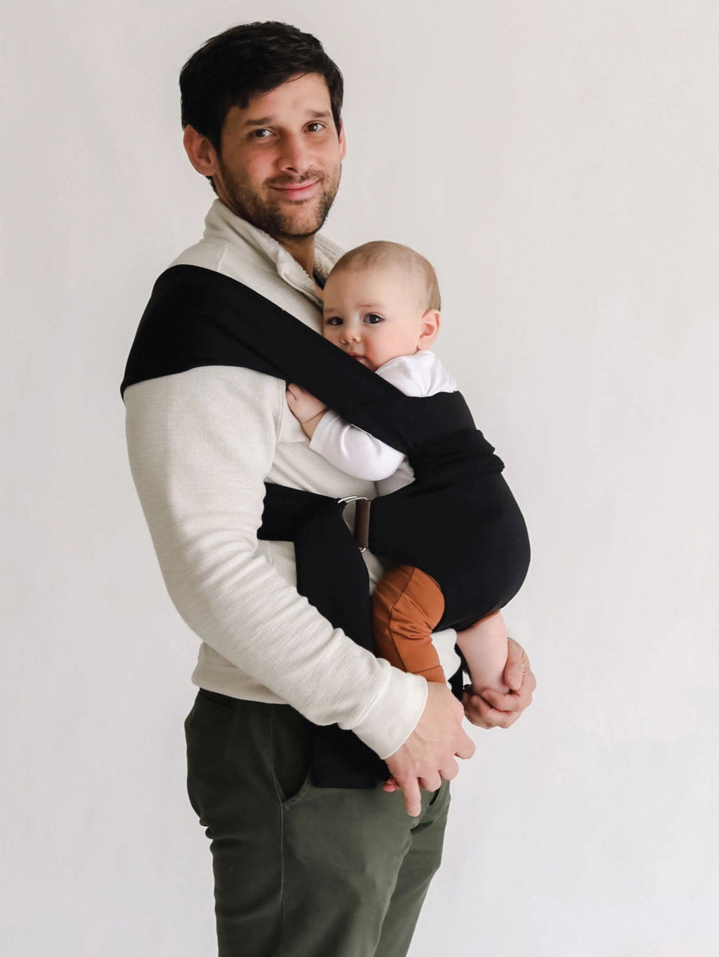 Black | Lalabu Simple Wrap | Baby Carrier | Baby Wrap