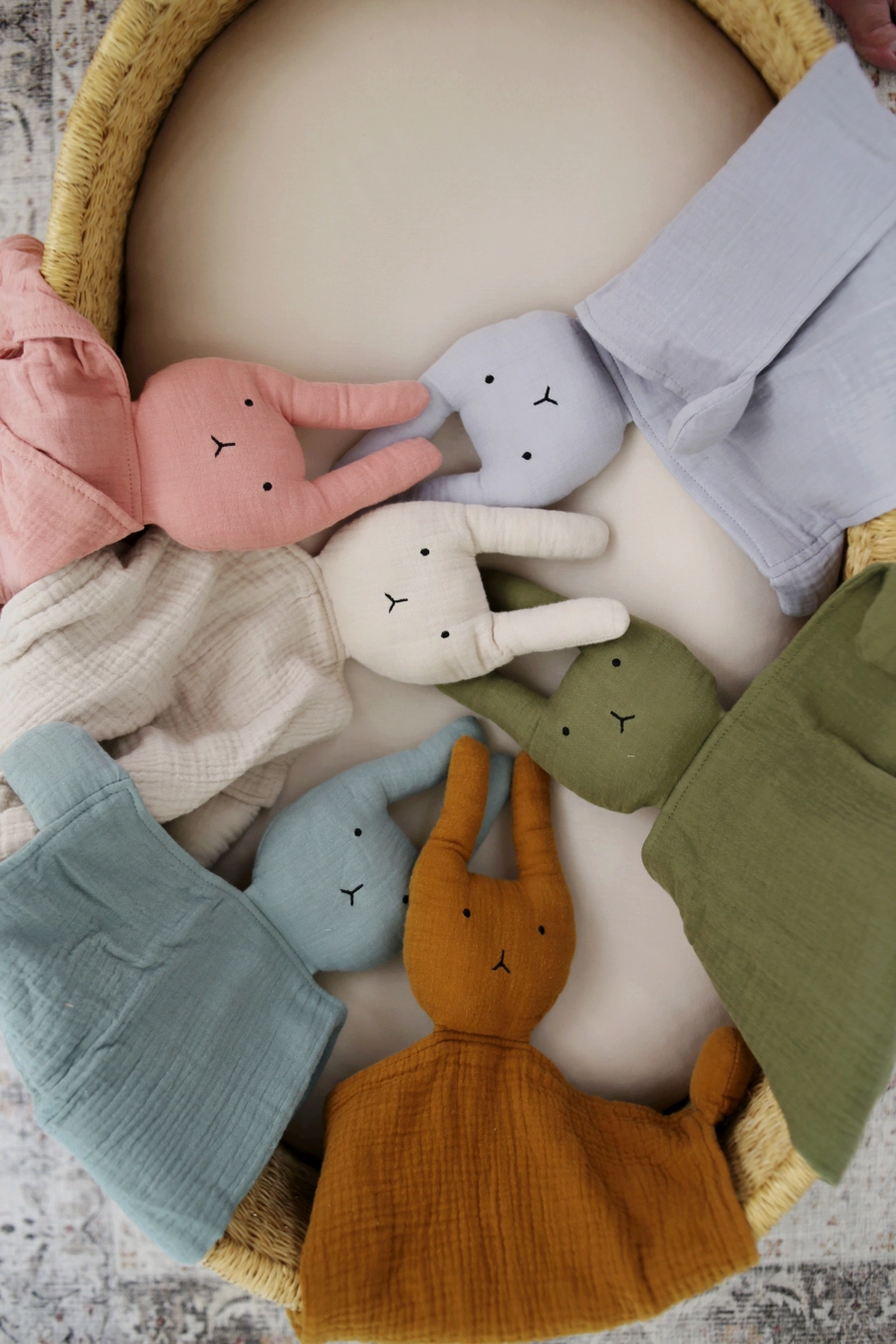 Sage Bunny Lovey Blanket