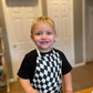Black Check Child Apron