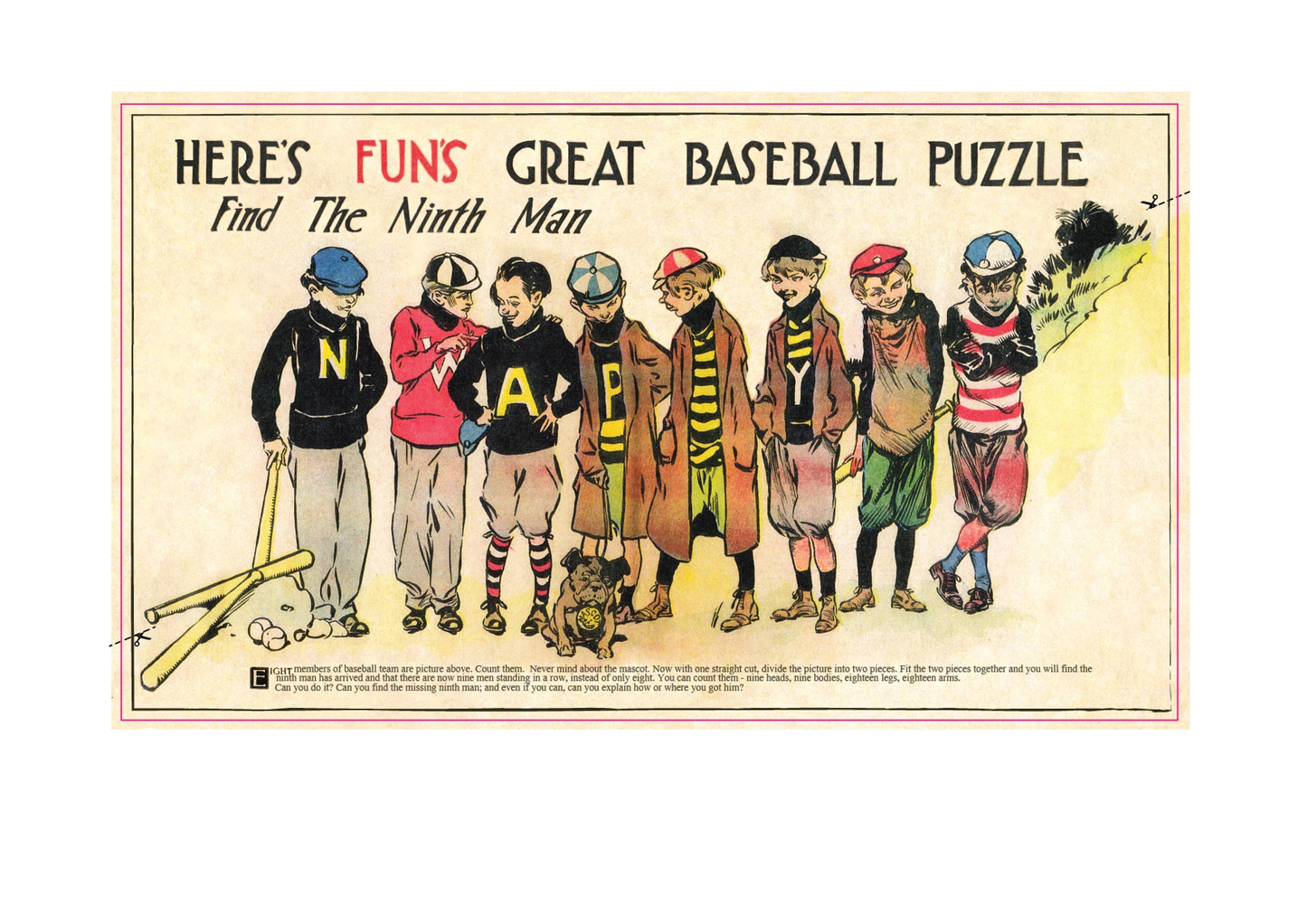 Here's Fun Great Baseball Puzzle