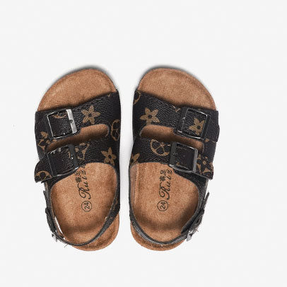 Brown Adjustable Sandals