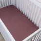 Plum Bamboo Stretch Crib Sheet