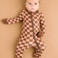Espresso Checkered Bamboo Sleeper