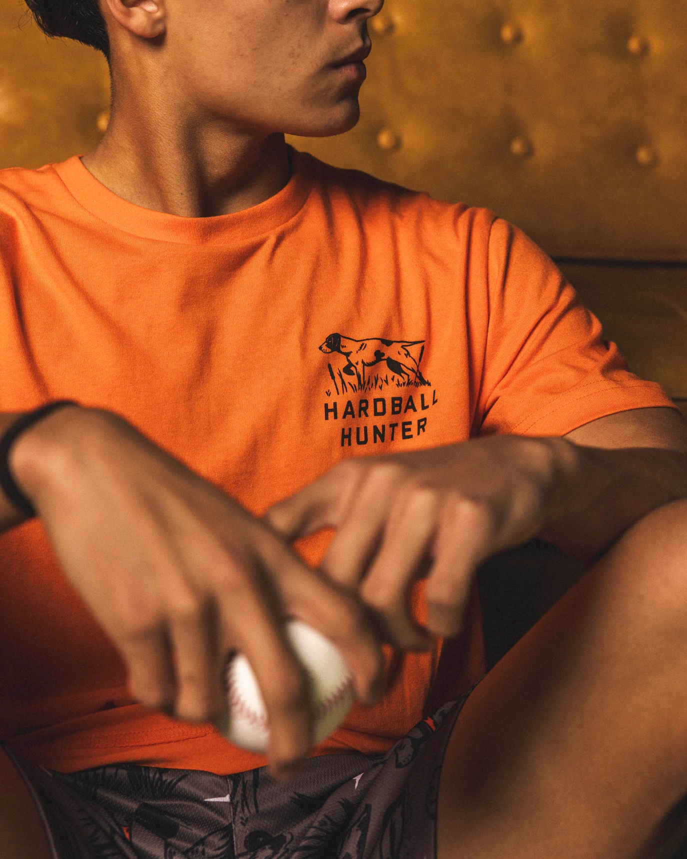 Hardball Hunter Hunting Badge T-Shirt (Blaze Orange) - Youth