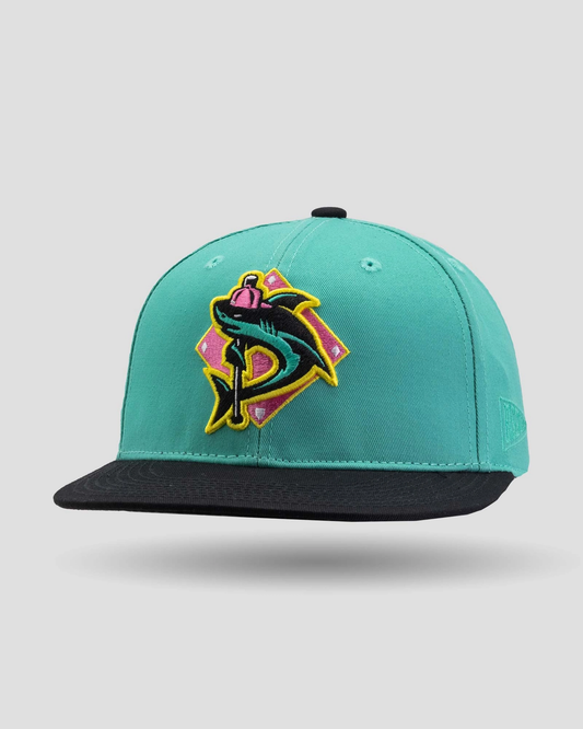 Shark Attack Cap (Teal) - Youth