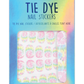 Tie Dye Nail Stickers and Nail File Set