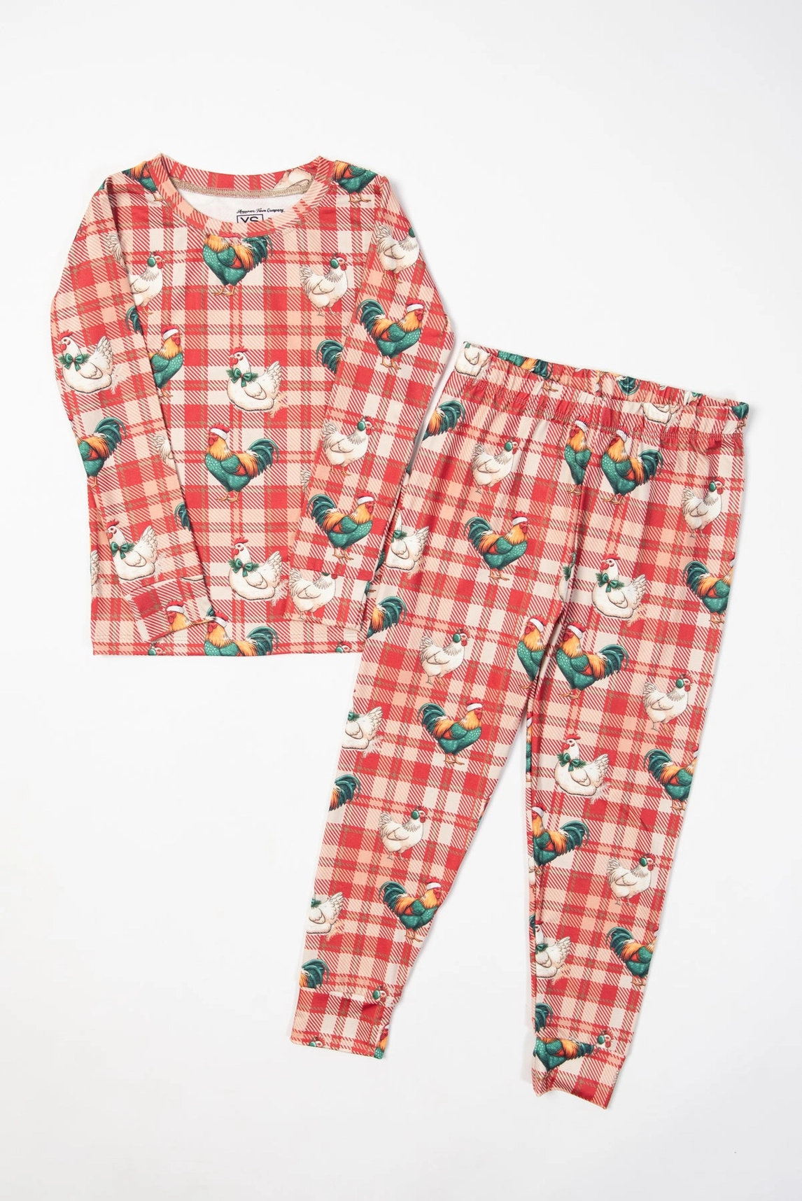 Christmas Chicken Plaid Toddler/Youth Pajama