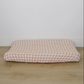 Pink Gingham Muslin Changing Pad Cover