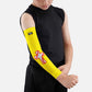 Yellow Baseball Cross Kids Arm Sleeve