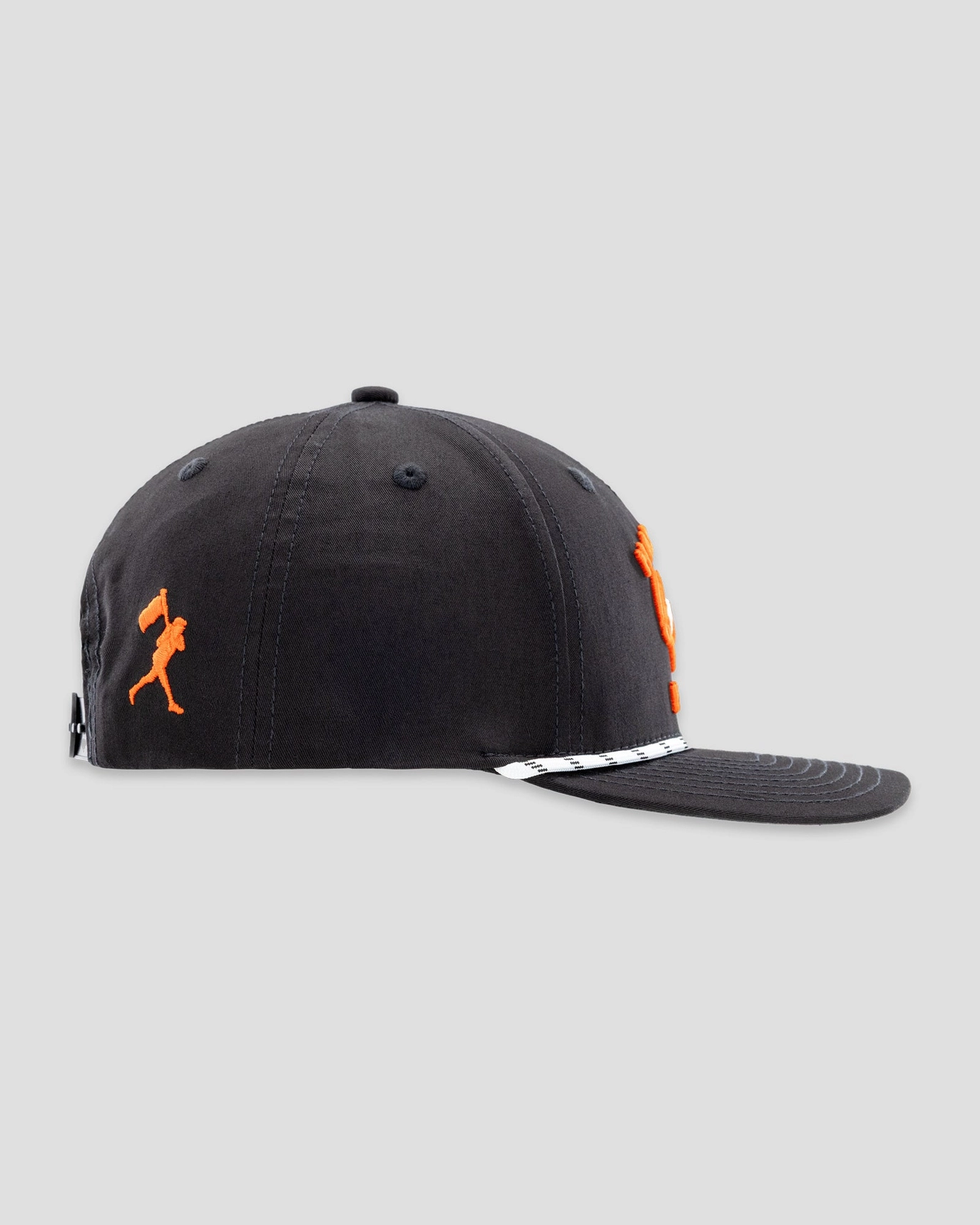 Hardball Hunter Five Panel Rope Cap - Black