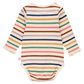 Sunrise Rainbow Stripe Knit Long Sleeve Ruffle Bodysuit