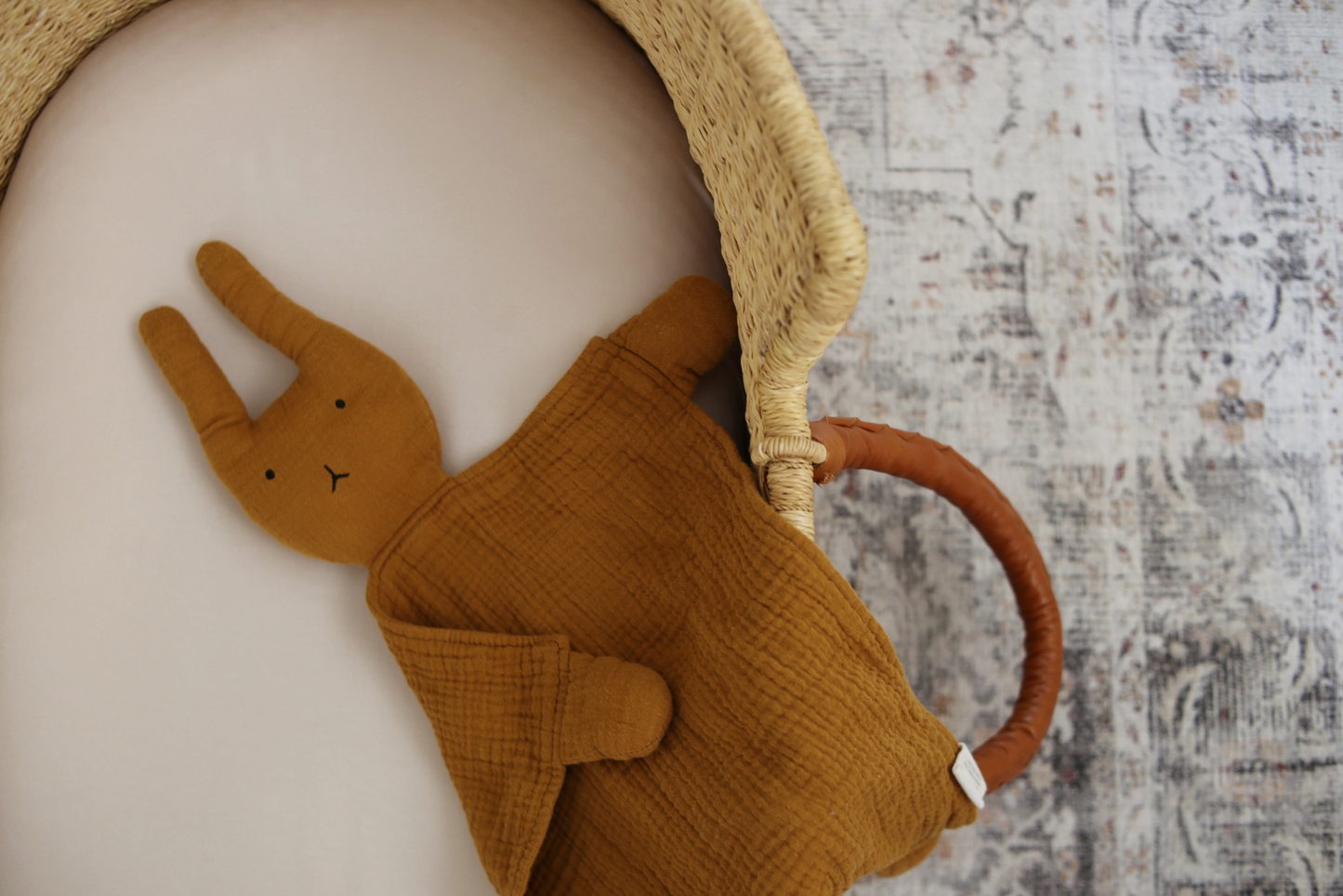 Toffee Bunny Lovey Blanket