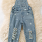 Distressed Star Overalls