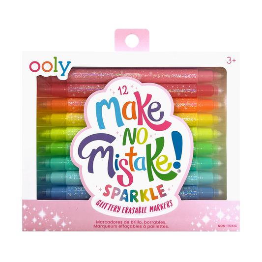 Make No Mistake! Glittery Erasable Markers - Set of 12