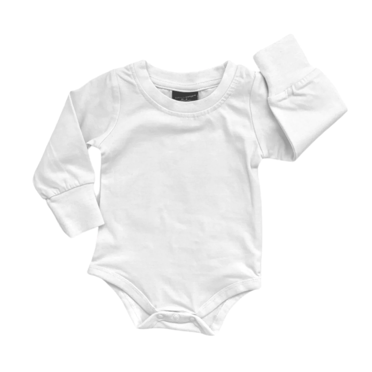 Long Sleeve Onepiece- White