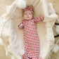 Red Gingham Knot Gown