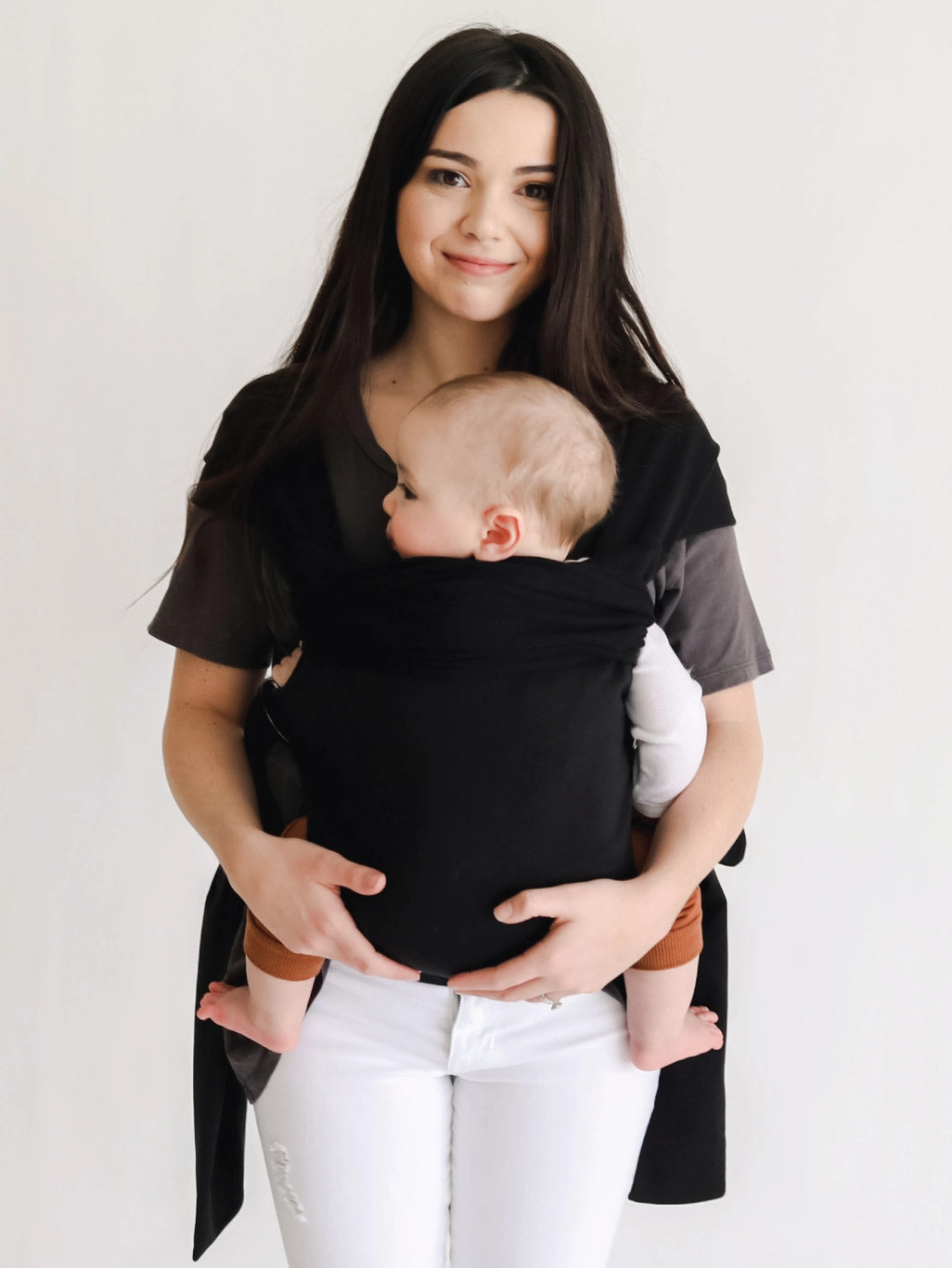 Black | Lalabu Simple Wrap | Baby Carrier | Baby Wrap