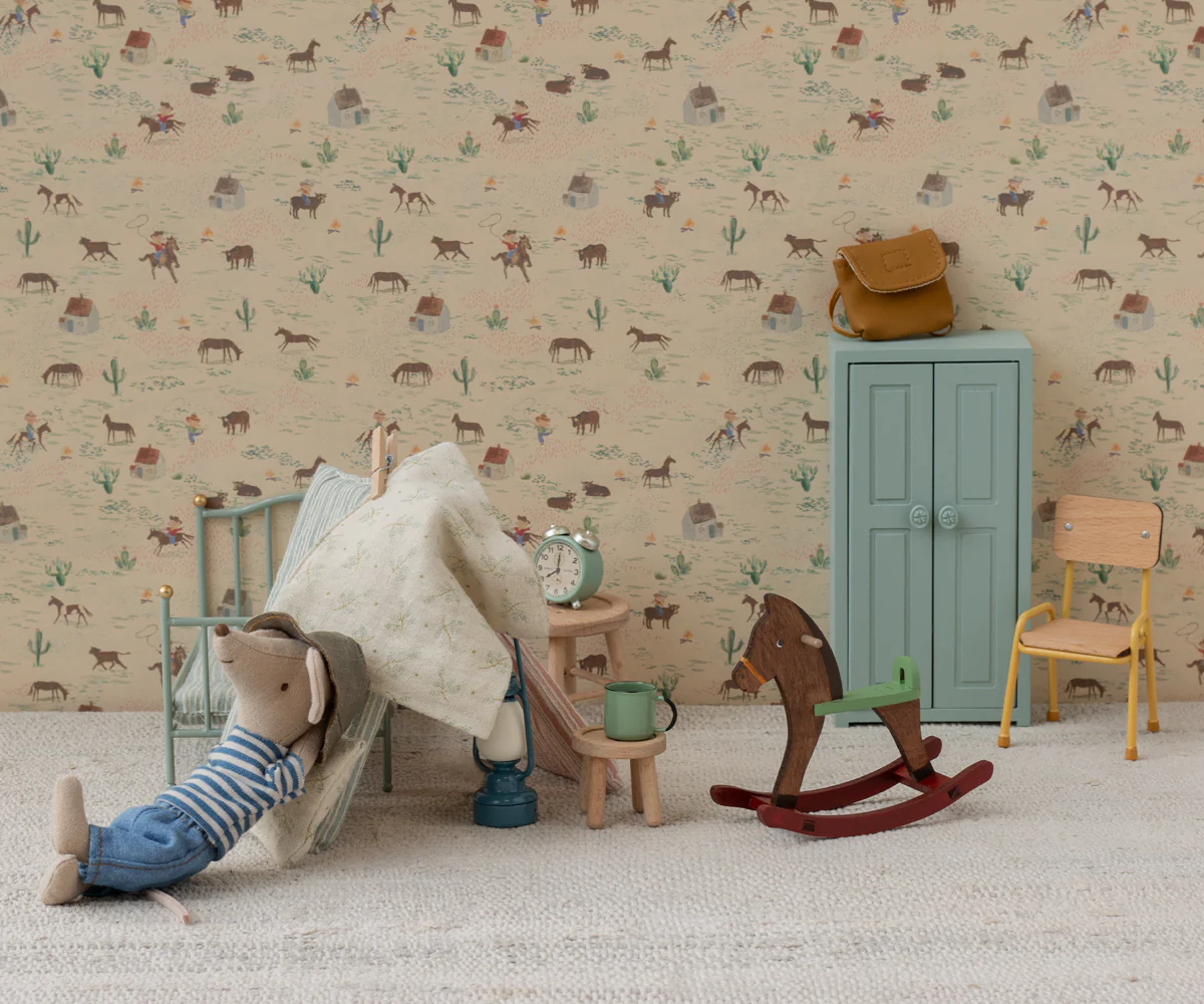Rocking horse, Mouse - Dark brown