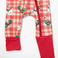 Christmas Chickens Plaid Baby Zippy