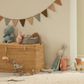 Safari friends, Hippo w. skirt, Small - Soft rose