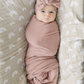 Dusty Rose Bamboo Stretch Swaddle