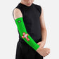 Green Baseball Cross Kids Arm Sleeve