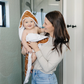 Mustard Mudcloth Muslin Hooded Towel