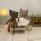 Miniature floor lamp - Dark powder
