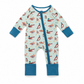 Green Mallard Duck Convertible Footie Baby Romper