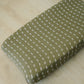 Olive Strokes Changing Pad Cover