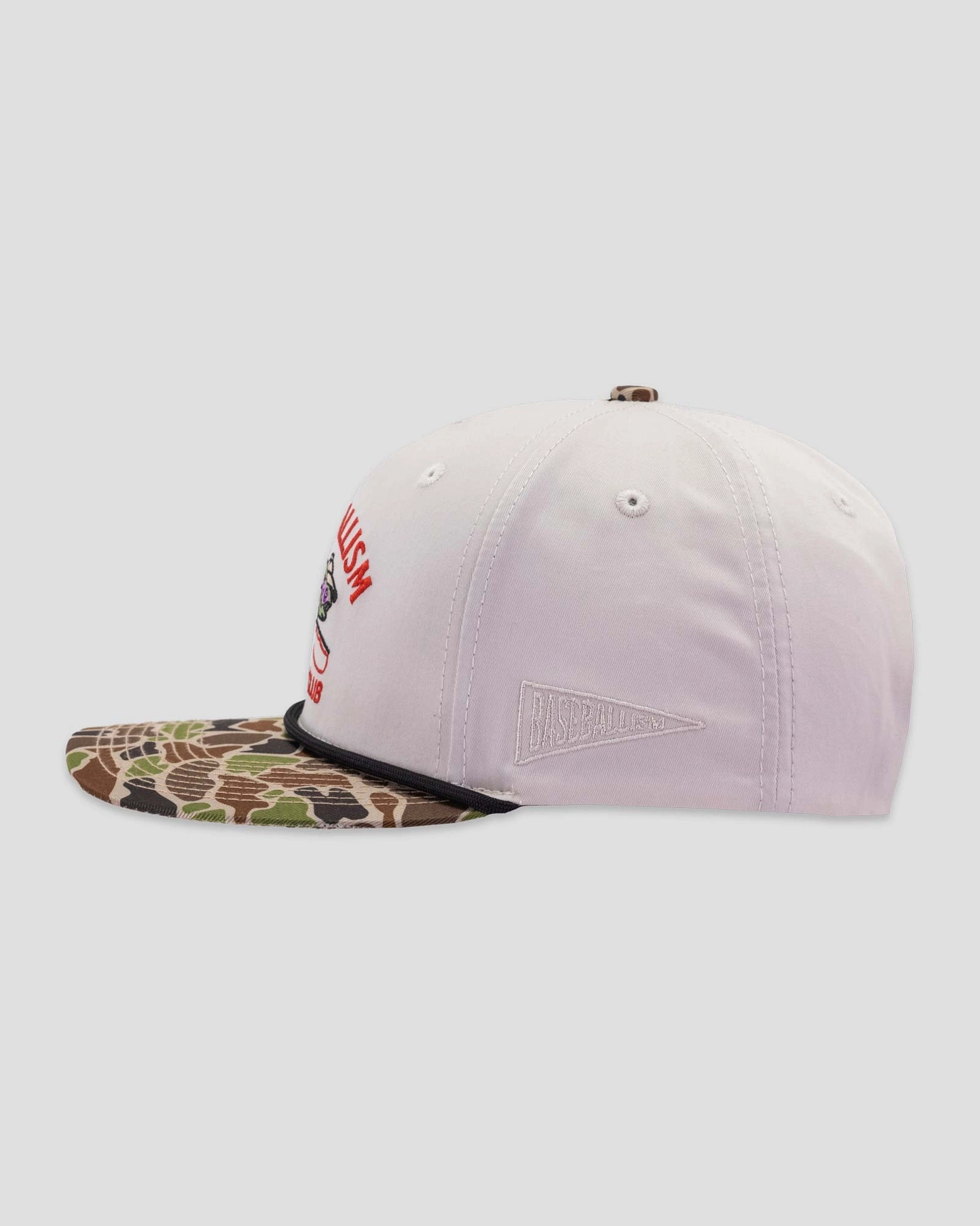 Fishing Club Angler Five Panel Rope Cap - Camo
