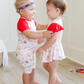 Baseball Snacks Raglan Romper