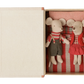 Christmas twin mice, Little sister and brother in book