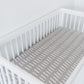 Grey Dash Crib Sheet