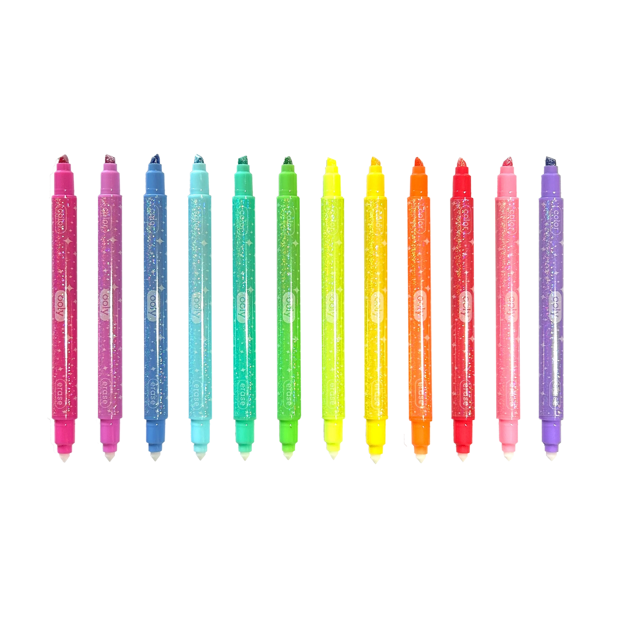 Make No Mistake! Glittery Erasable Markers - Set of 12