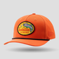Fishing Club Patch Rope Cap - Orange