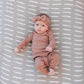 Grey Dash Crib Sheet