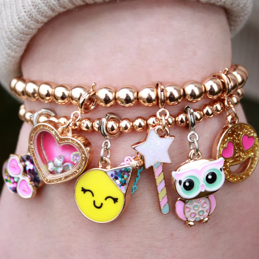 Gold Stretch Bead Bracelet