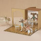 Ballet mice in dance studio, Little sister and brother
