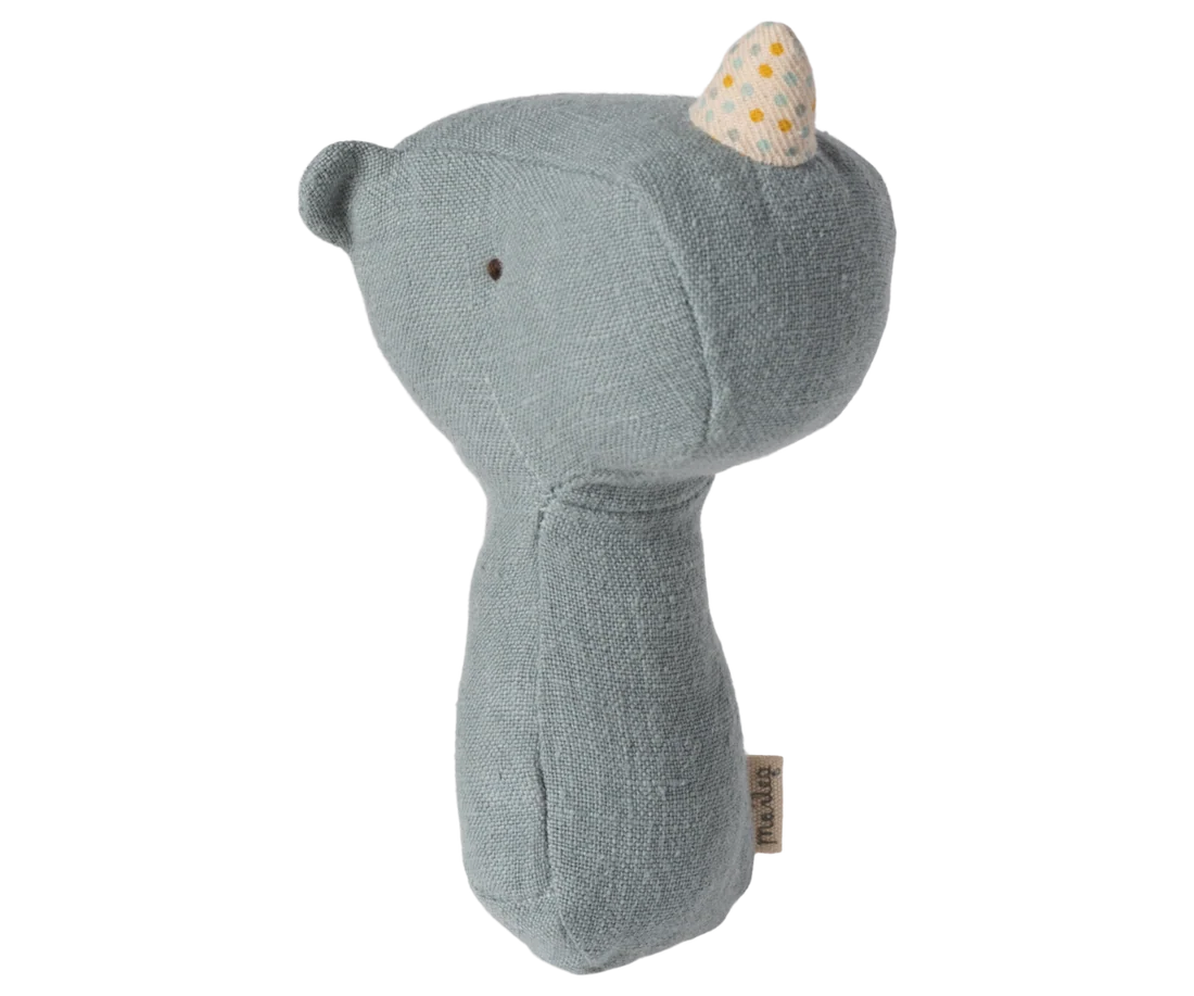 Rhino rattle - Dusty blue