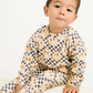 Lightning Checkered Smiley Crewneck Set