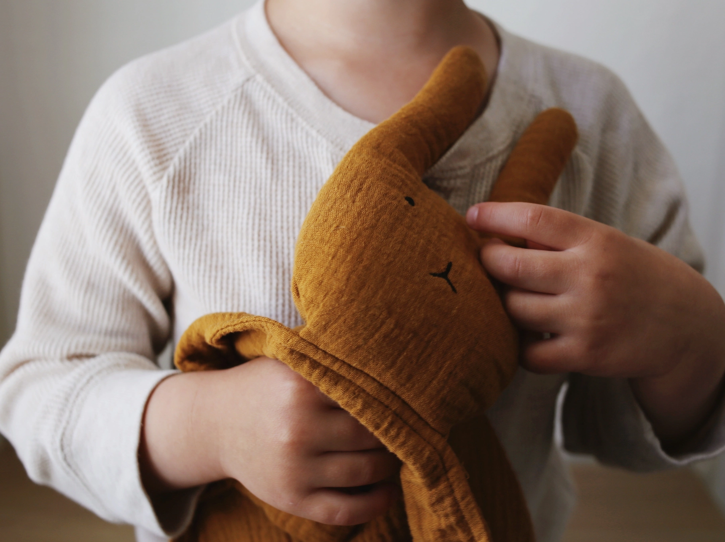 Toffee Bunny Lovey Blanket