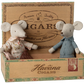Grandma and grandpa mice in cigarbox