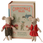 Christmas twin mice, Little sister and brother in book