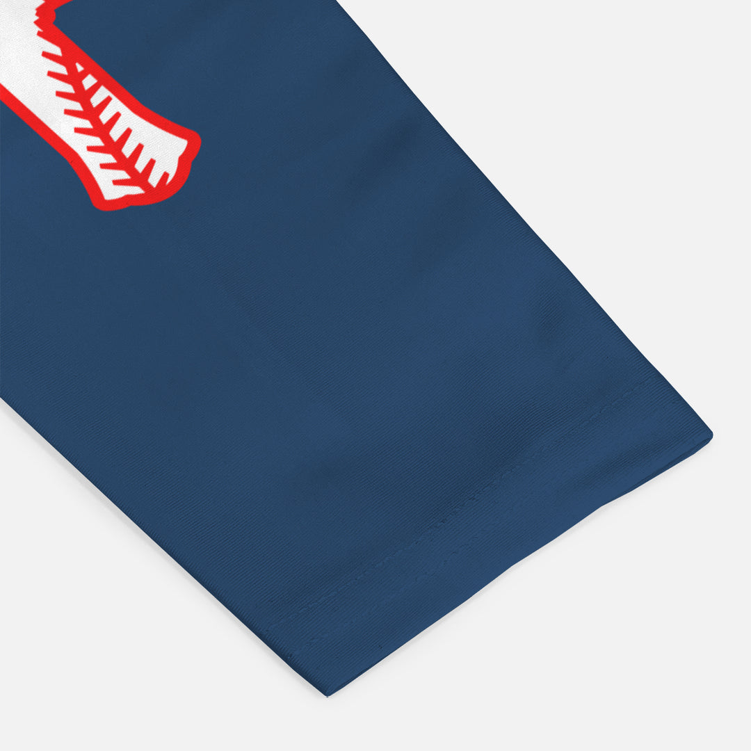Navy Baseball Cross Kids Arm Sleeve