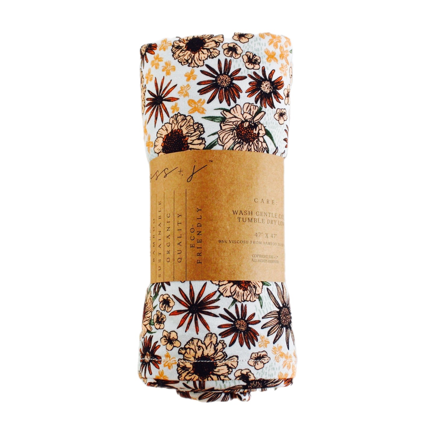Wildflower Wilderness Bamboo Swaddle