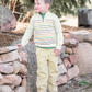 Autumn Rainbow Quarter Zip Sweater