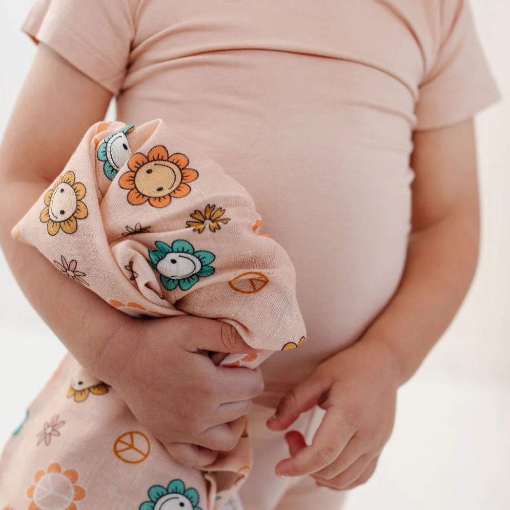 Peace + Love Muslin Swaddle