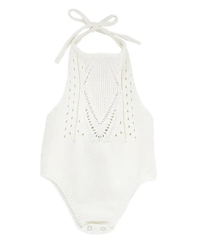 Crochet Halter Romper - Gardenia