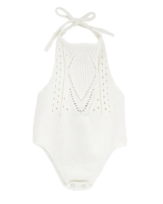 Crochet Halter Romper - Gardenia